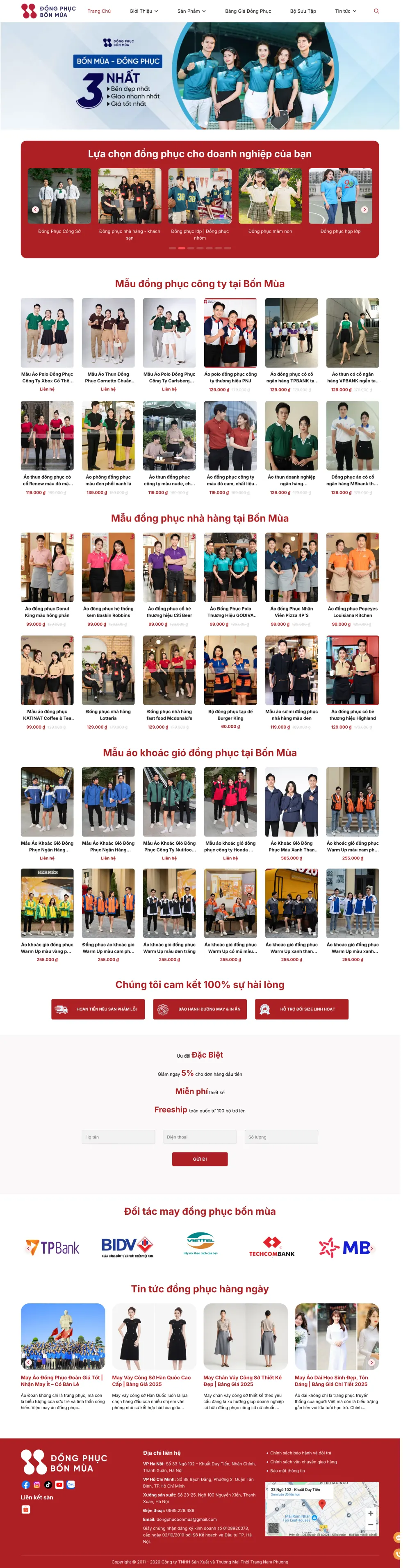 Website dongphucbonmua.com