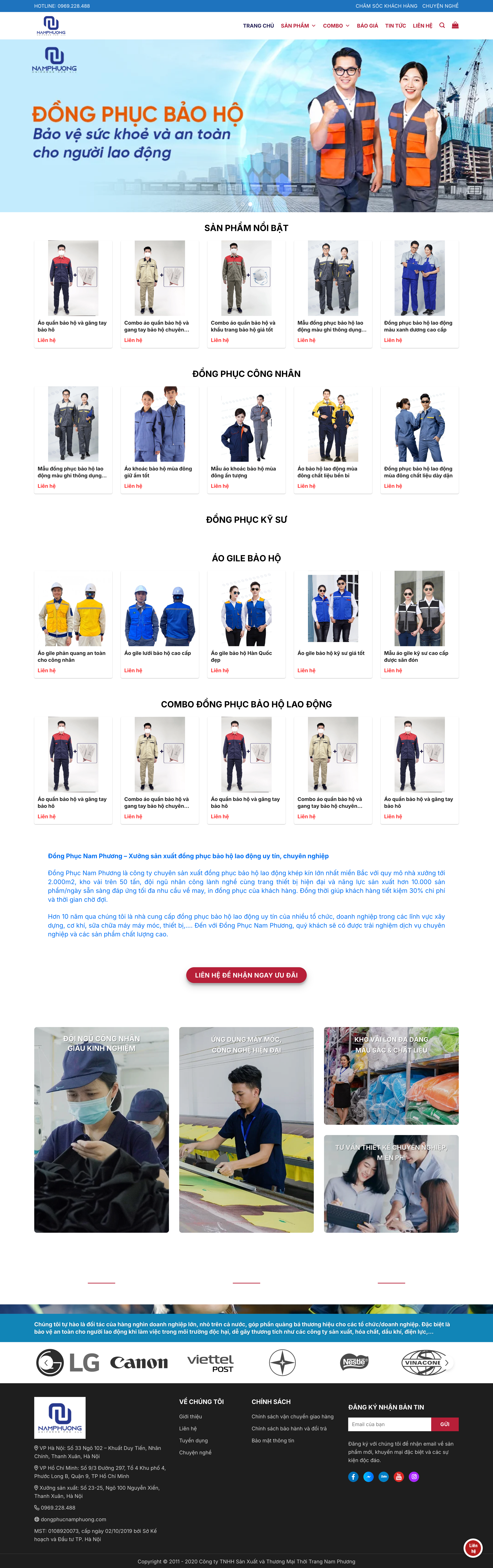 Website dongphucnamphuong.com