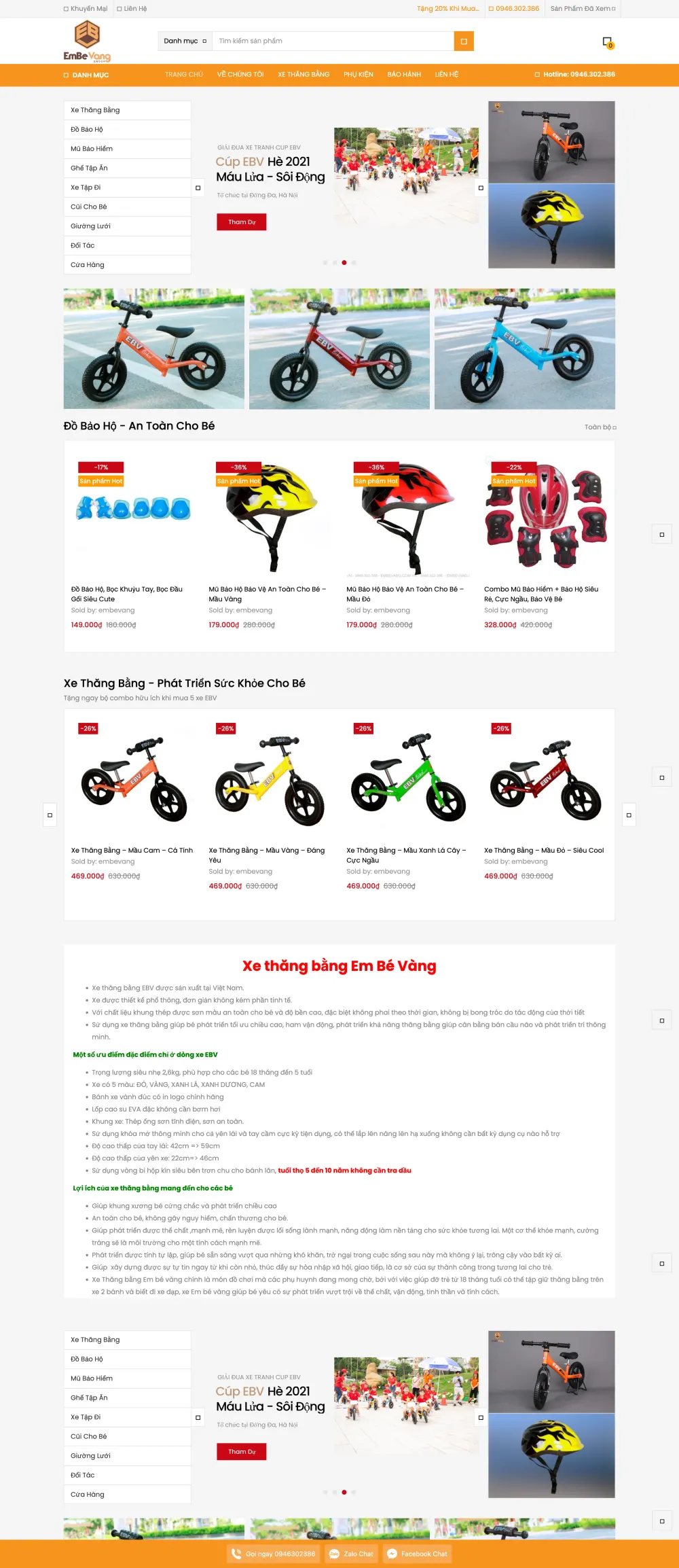 Website shopembevang.com