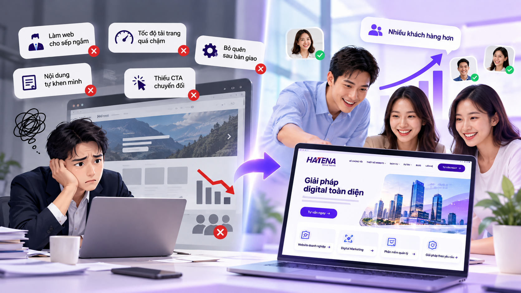 Thực trạng thiết kế website doanh nghiệp đẹp mắt nhưng không tạo ra khách hàng