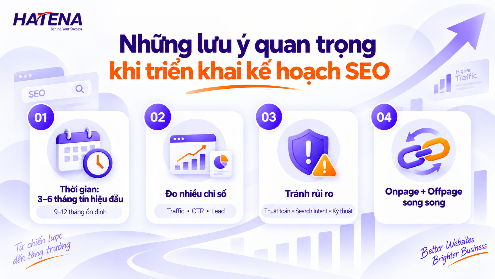 Lưu ý quan trọng khi lập kế hoạch SEO