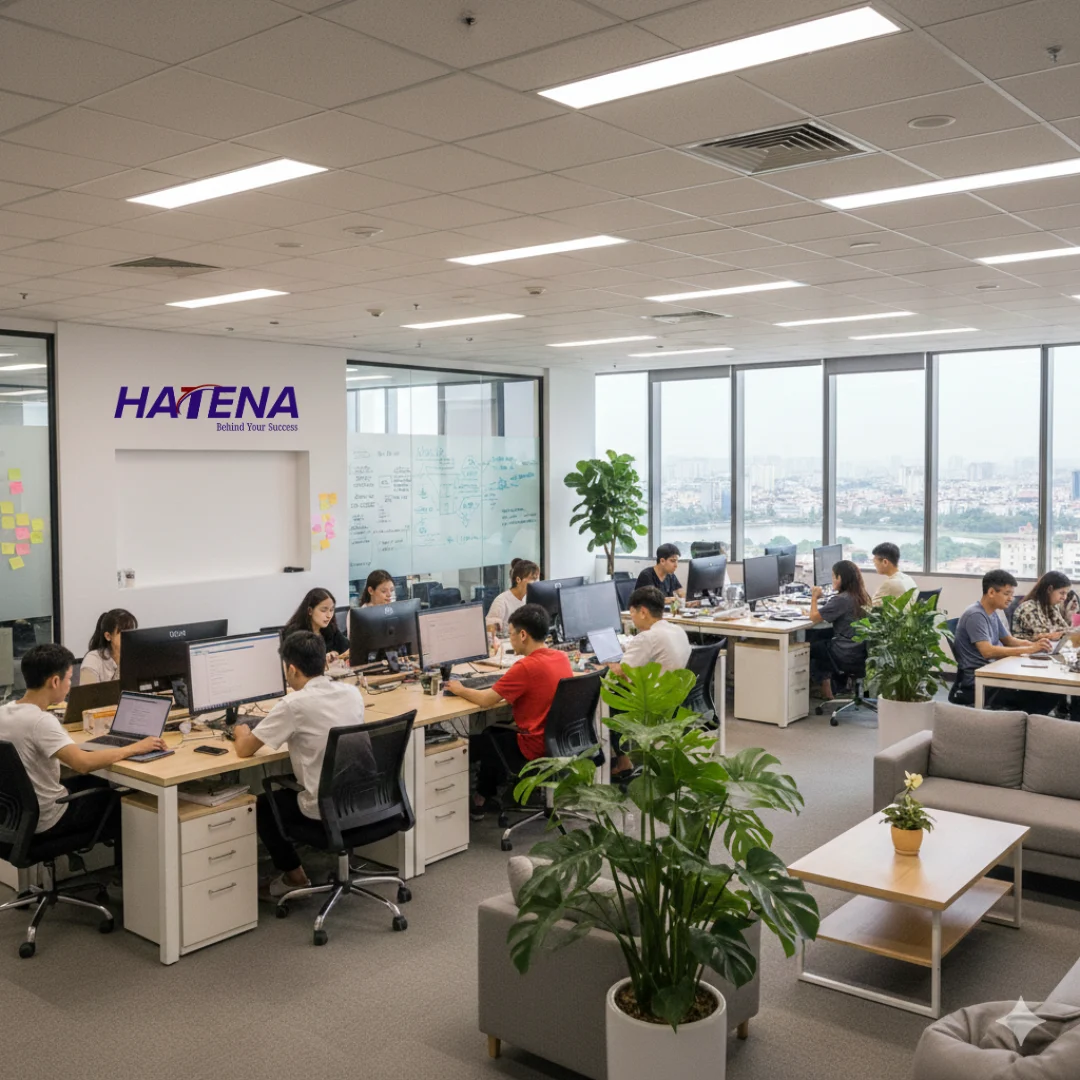 Không gian làm việc của đội ngũ HATENA