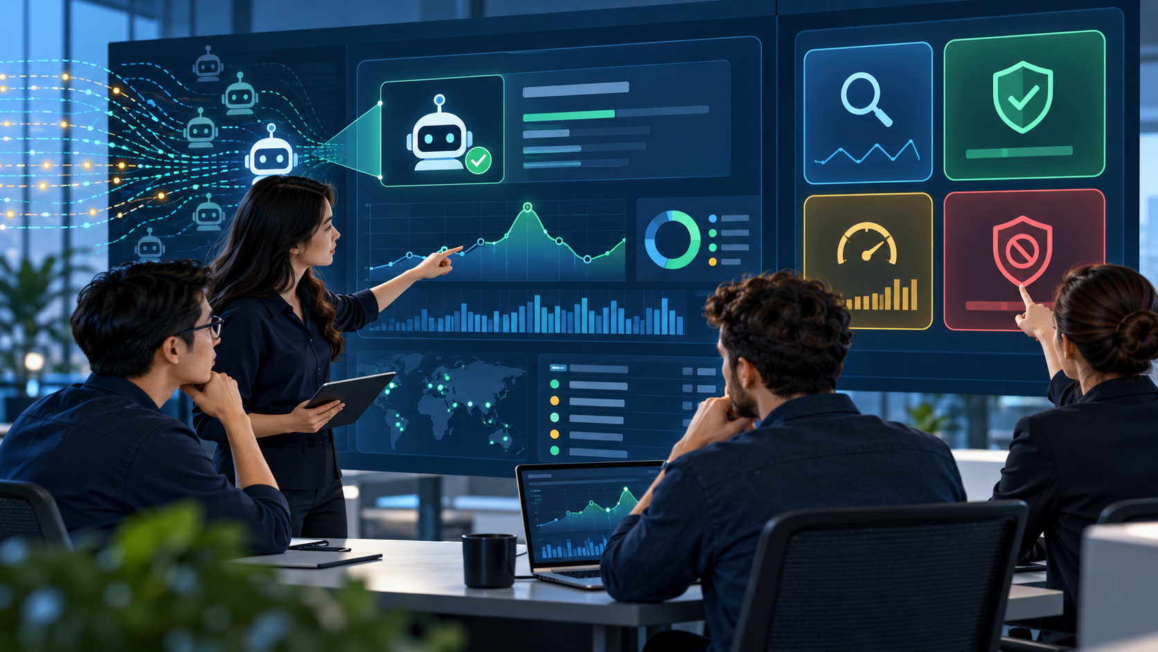 Đội ngũ phân tích và xử lý traffic bot theo từng bước