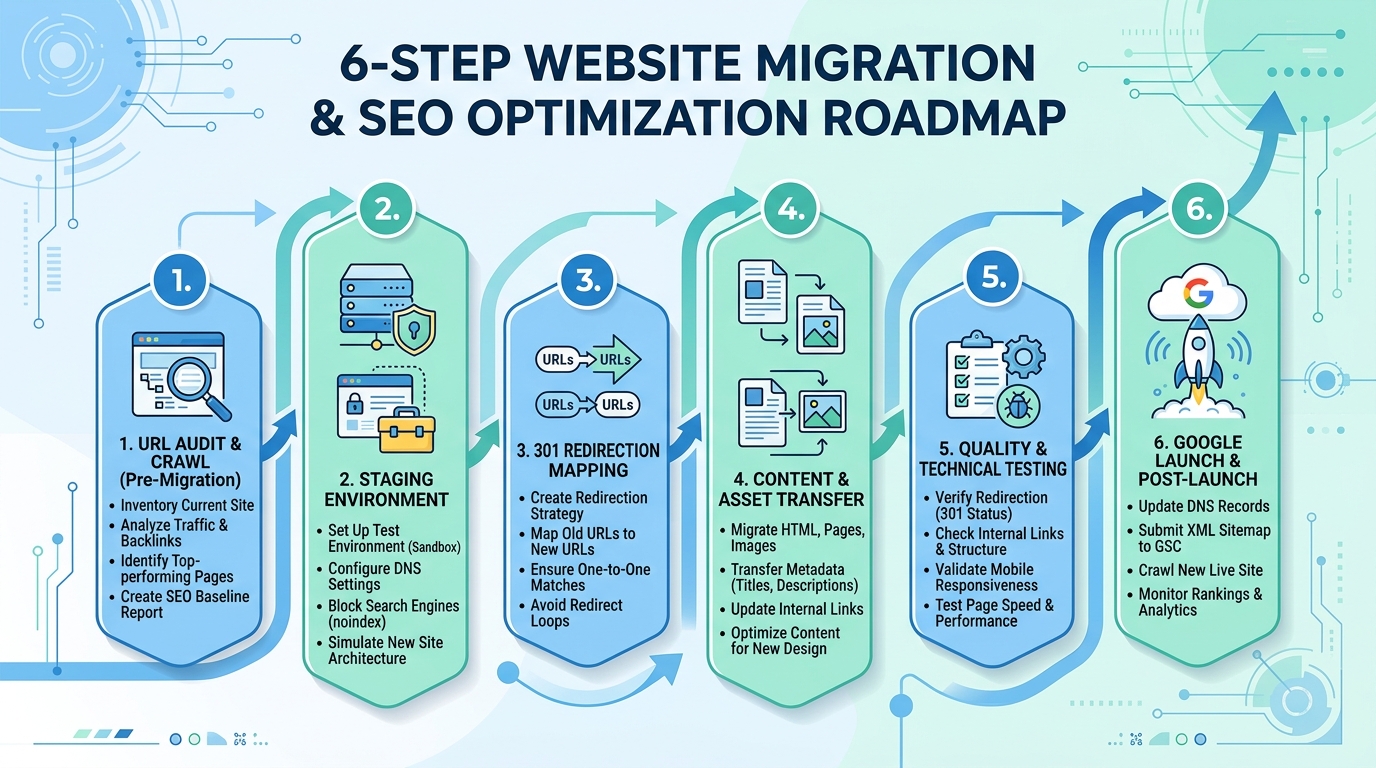 lam lai website - checklist redesign SEO an toan