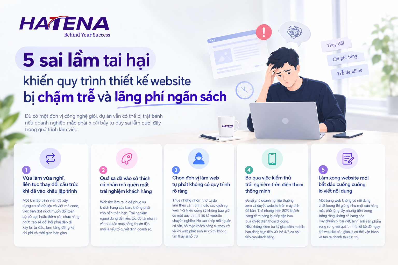 5 sai lầm cần tránh trong quy trình thiết kế website chuyên nghiệp