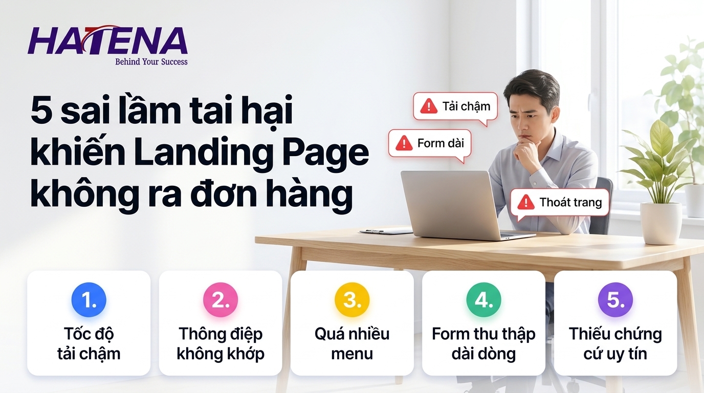 5 sai lầm tai hại cần tránh khi tìm hiểu Landing Page là gì và thiết kế trang đích