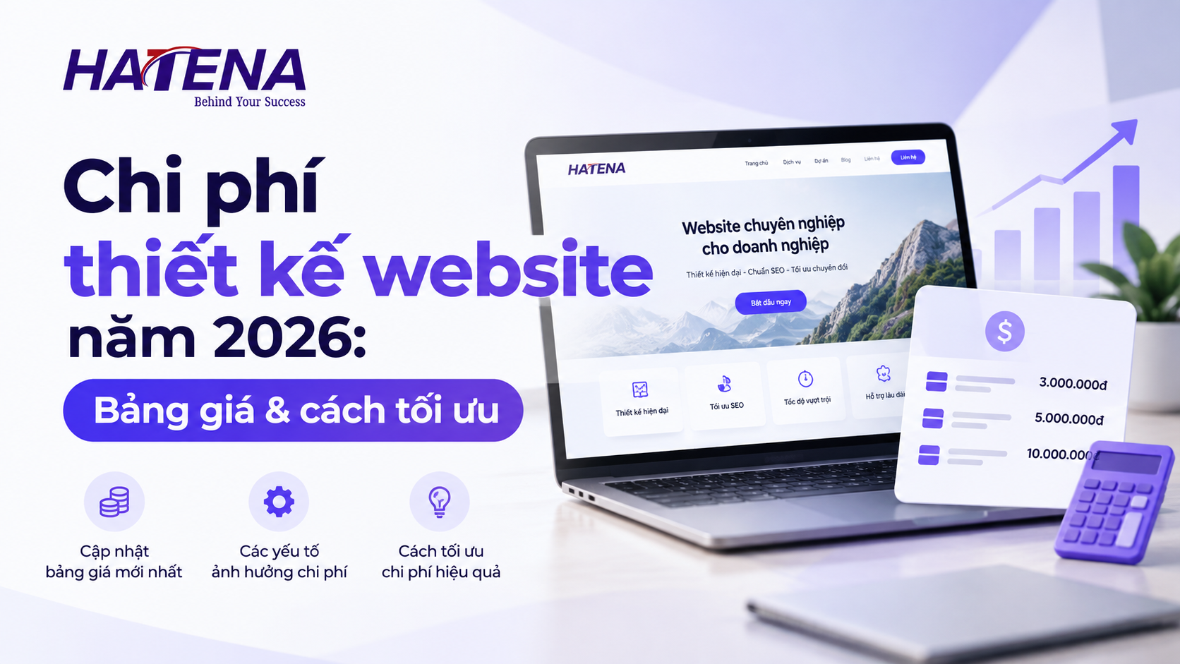 chi phí thiết kế website năm 2026 - Bảng giá chi tiết cho doanh nghiệp
