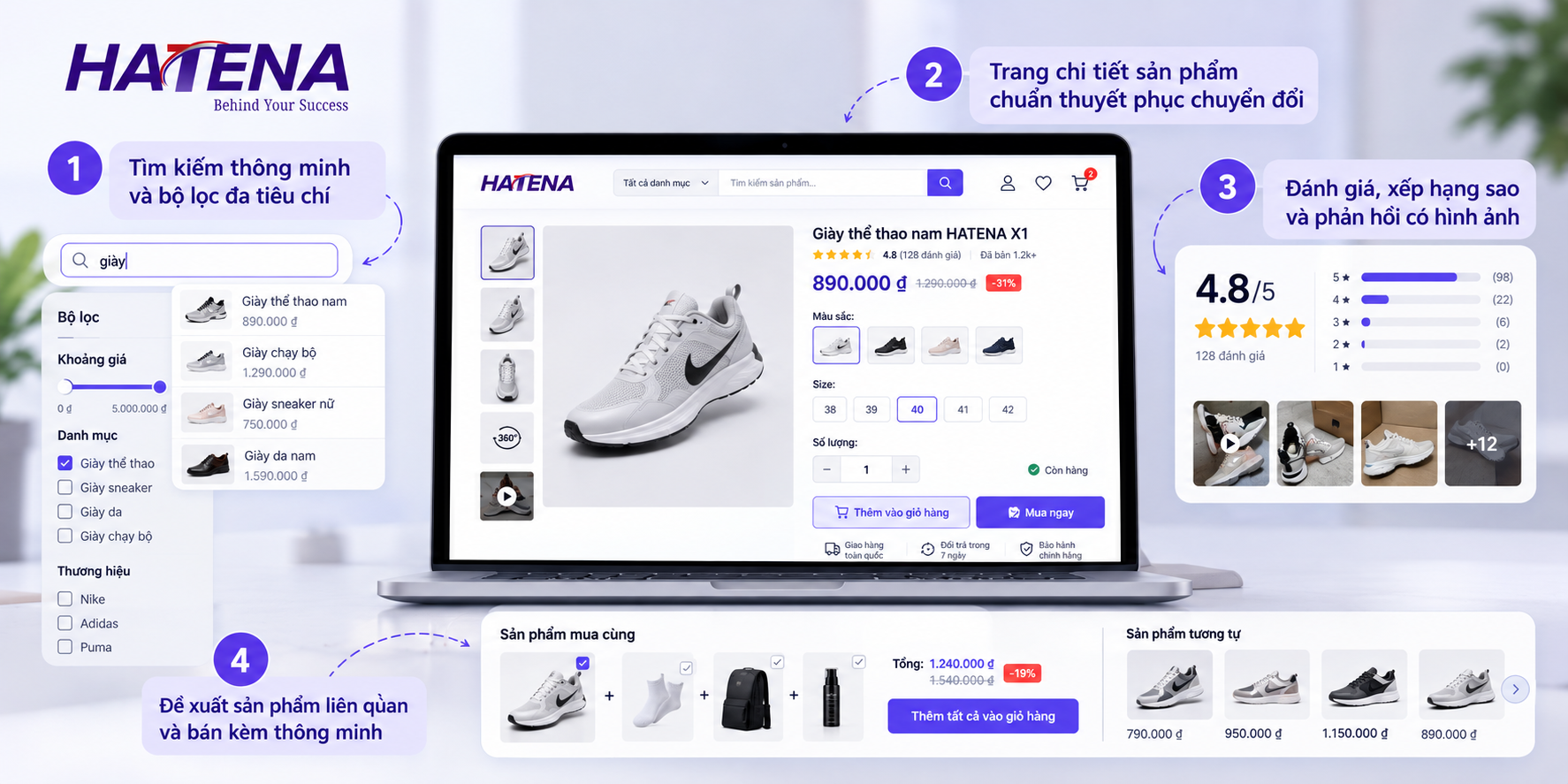 Website bán hàng cần những chức năng nào - Giao diện thương mại điện tử tối ưu trải nghiệm khách hàng