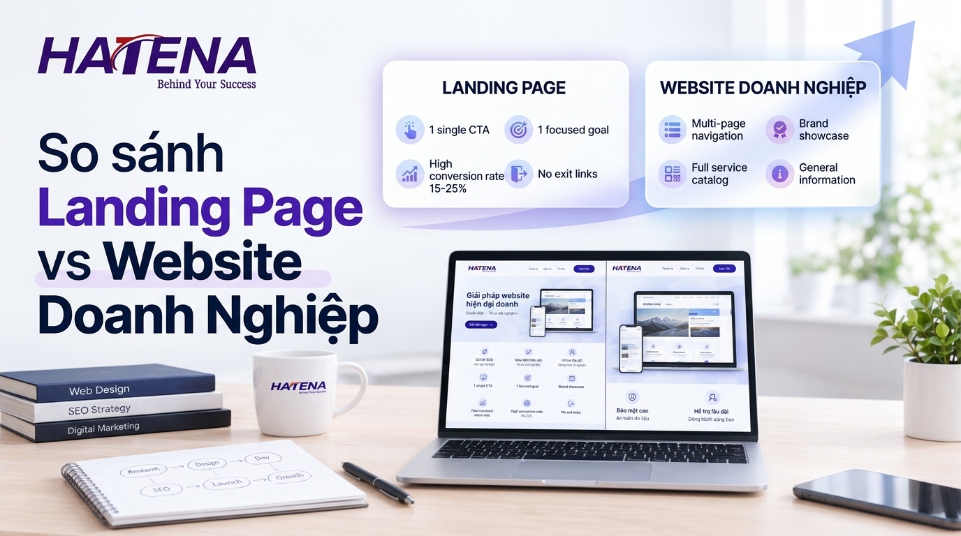 Landing Page là gì - So sánh chi tiết Landing Page và Website doanh nghiệp