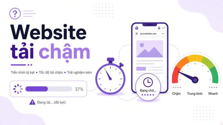 Website tải chậm: 10 nguyên nhân mất khách & cách xử lý PageSpeed 2026