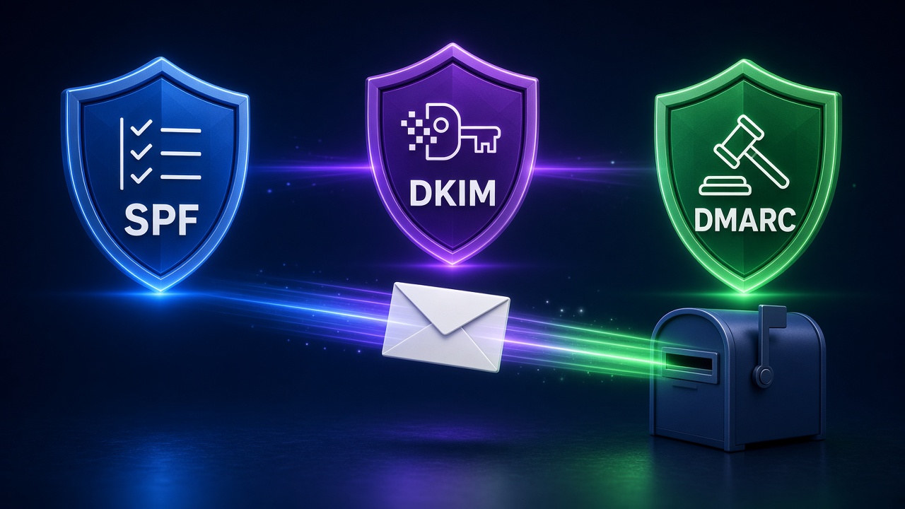 Ba lớp xác thực SPF, DKIM, DMARC giúp email doanh nghiệp không vào Spam