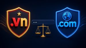 So sánh tên miền .vn hay .com cho doanh nghiệp