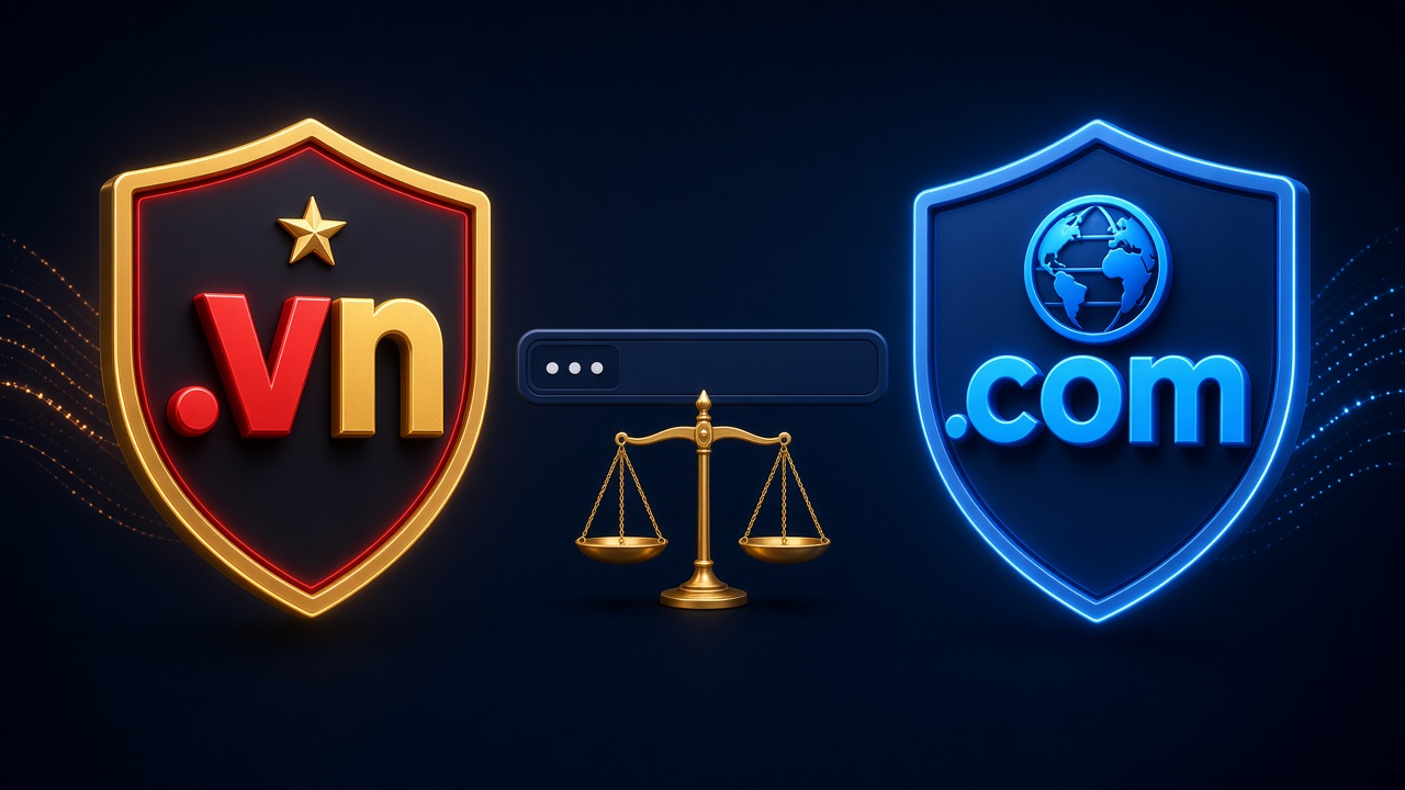 So sánh tên miền .vn hay .com cho doanh nghiệp