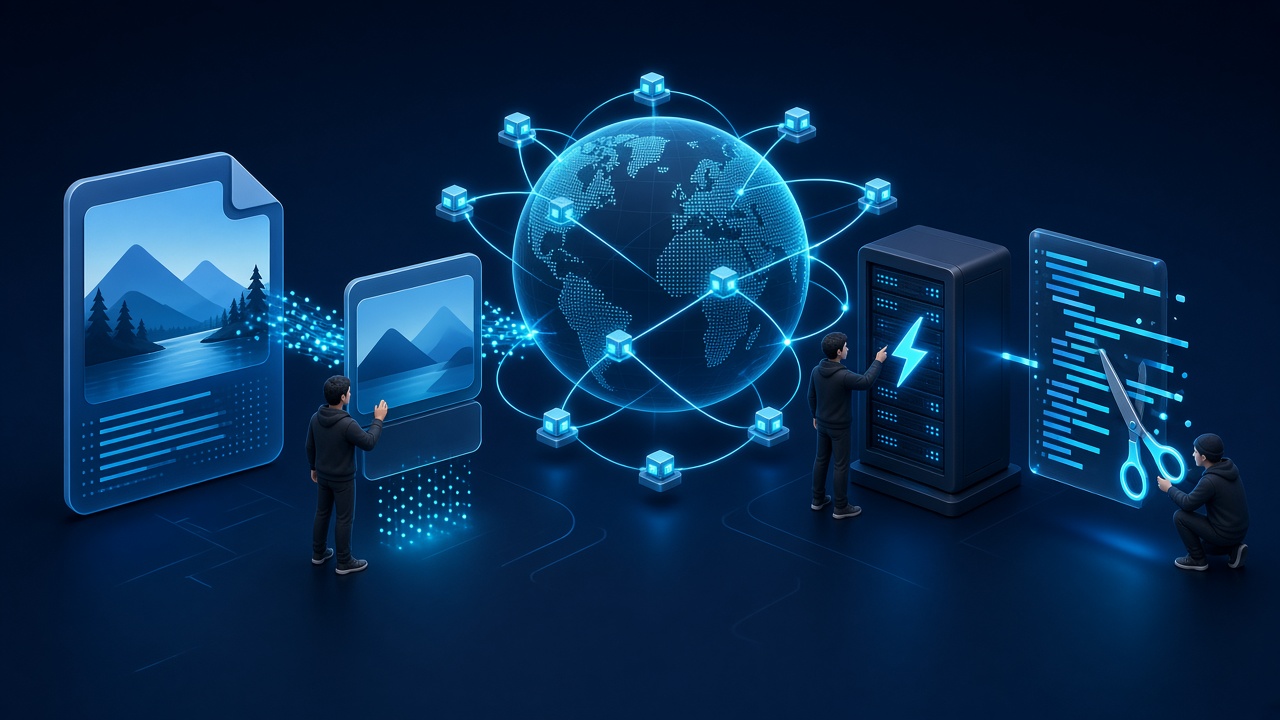 Tối ưu Core Web Vitals bằng nén ảnh, CDN, cache và giảm JavaScript